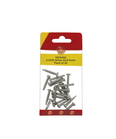 Drill Point Screws - Shallow Pan Head