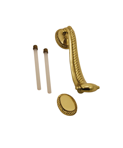 Brass Scroll Door Knocker 6''