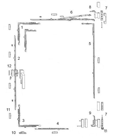 Siegenia Tilt & Turn Spare part - Keep