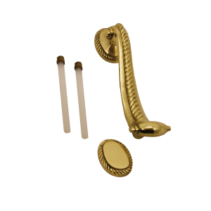 Brass Scroll Door Knocker 6''