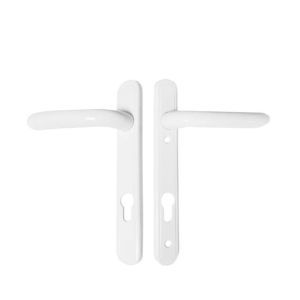 WP Lever/Lever Inline Door Handle-White