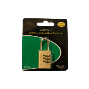 Sterling 20mm Combination Padlock CPL120