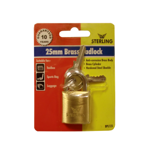 Sterling 25mm Brass Padlock BPL123