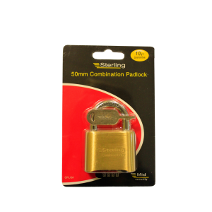 Sterling 50mm Brass Combination Padlock CPL151