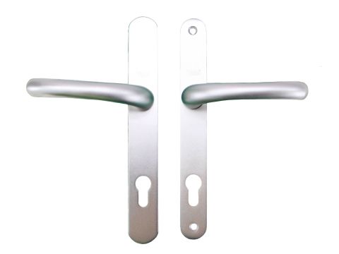 Yale Lever/Lever Inline 92/mm PZ Security Handle Silver