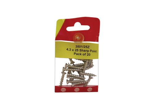 Sharp Point Screws - Countersunk