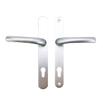 Yale Lever/Lever Inline 92/mm PZ Security Handle Silver