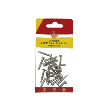 Drill Point Screws - Shallow Pan Head