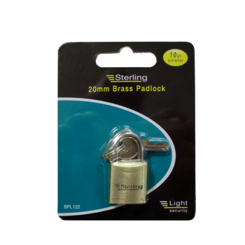 Sterling 20mm Brass Padlock BPL122