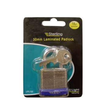 Sterling 30mm Laminated Padlock LPL132